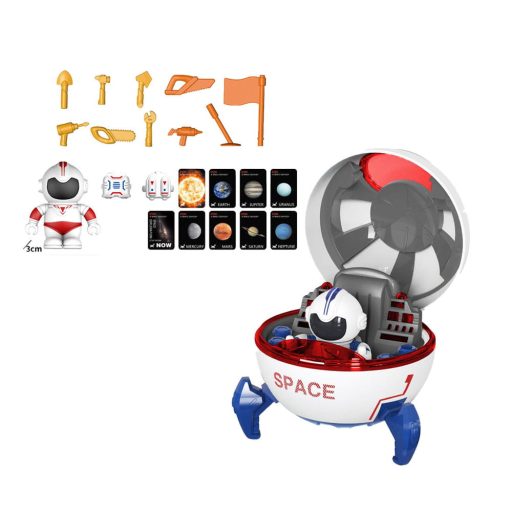 Űrhajó készlet: hang- és fényeffektekkel, űrhajós figurával.