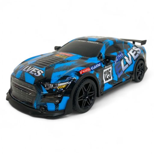 Autós játék, motorhanggal és fénnyel, két színben, 28 cm.