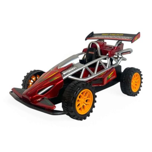 Autóverseny lendkerekes játék, 2 színben, 24x15 cm méretben.