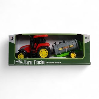 Traktor, hátul tartályos, lend., 31x10x12 cm dob.