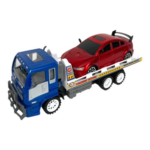 Autószállító, + 1 autó, lend., 3 szín, 36x14 cm plf.