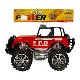 Autó, jeep, terepjáró, lend., 2 szín, 28 cm, zacsk.