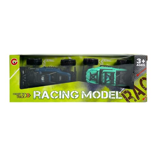 Autó klt., 2 db, homokfutó, lend., farolós, 2 szín, 26x9 cm dob.