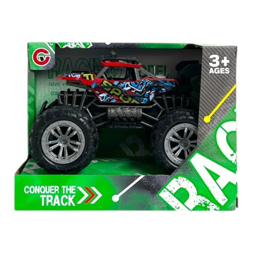 Autó, el., igazi hang+fény, rugózik, gumikerék, lend., 2 szín, 21x16 cm dob. Gombel.