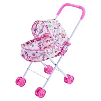   Babakocsi, mély, duplazáras, bolygókerekű, 47x54x25 cm, 32x55+ cm zacsk.