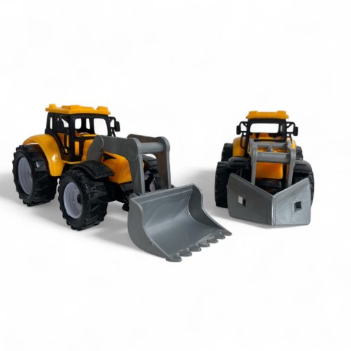 Autószállító, el., autóhang+ pótkocsi, +2 traktor, 3 szín, 39x13 cm dob.