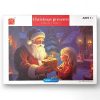 Mikulás puzzle 500 db, 25x19 cm, karácsonyi hangulatú kép