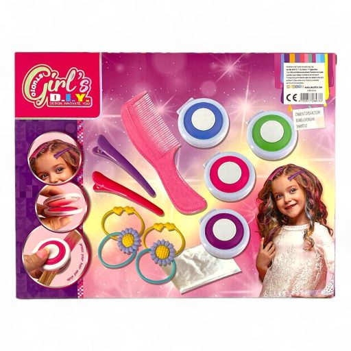 Hajdekoráló készlet: színező és kiegészítők gyerekeknek.