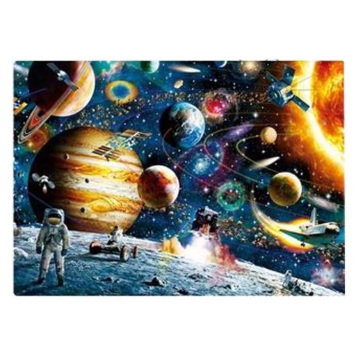 500 darabos Holdraszállás puzzle, űr témával, 51x36 cm méretben.