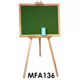 Fa Rajztábla, 2 az 1-ben, lábon álló, natúr, 98x54 cm