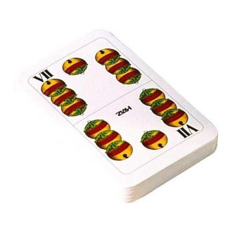 Magyar kártya, 6x10 cm, celofános csomagolásban.