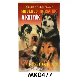   Kutyás kvartett kártyajáték gyerekeknek, szórakoztató időtöltés.