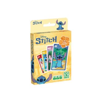   Kártya, Stitch, 4 az 1ben, memória, reflex, kvartett, makaó, 9x12+ cm dob.