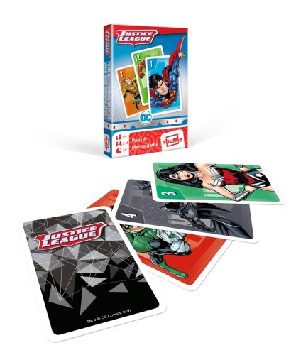 DC Comics Igazság Ligája mini memória kártyajáték gyerekeknek.