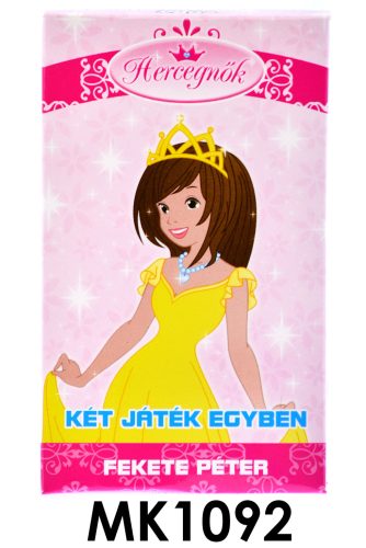 Kártyajáték hercegnős témával, dupla szórakozás gyerekeknek.