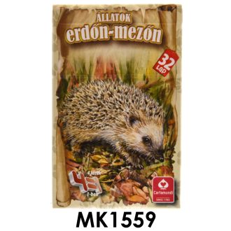   Állatos 4 az 1-ben kártyajáték, erdei és mezei témában.