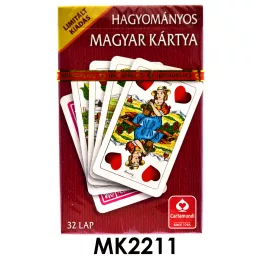   Limitált kiadású hagyományos magyar kártya, 65x100 mm méretben.