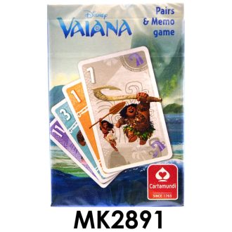   Vaiana MINI memória kártya és Fekete Péter játék gyerekeknek.