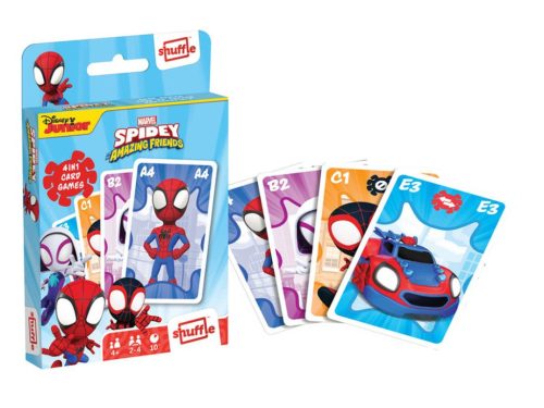 Spidey és barátai 4 az 1-ben kártyajáték memória és reflex fejlesztésére.