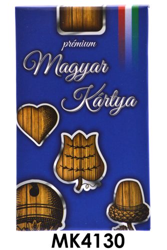Prémium magyar kártya, 6x10 cm, tartós és minőségi kivitel.