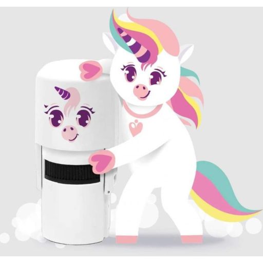 Unikornis nyomda szappannal, 14x23 cm, kreatív gyerekjáték.