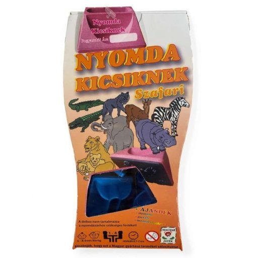 Gyerekeknek készült 30 darabos nyomdakészlet dominókkal.