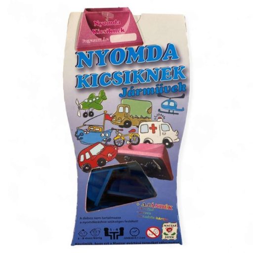 Gyerekeknek készült 30 darabos nyomdakészlet dominókkal.