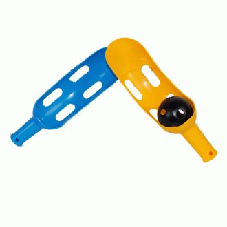 Pelota készlet 3 színű labdákkal, 10x14x39 cm méretben.