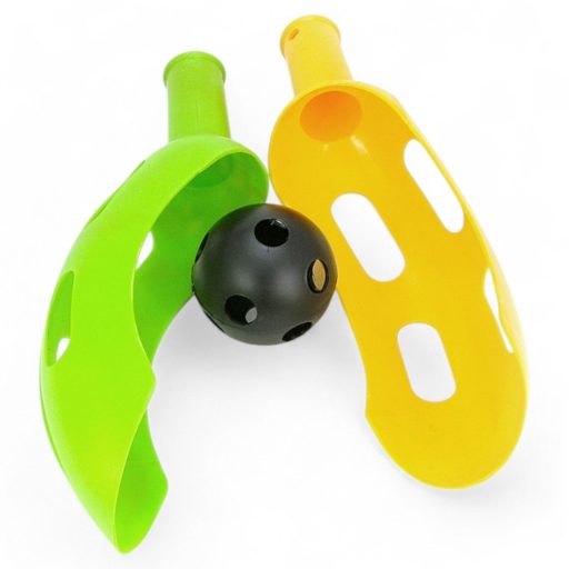 Pelota készlet 3 színű labdákkal, 10x14x39 cm méretben.