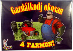 Gazdálkodj okosan társasjáték farmos témával, 36x26 cm dobozban.