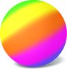 Labda, Fluoreszkálós,  nem jog, 23 cm