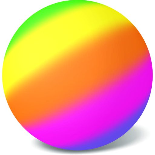 Labda, Fluoreszkálós,  nem jog, 23 cm