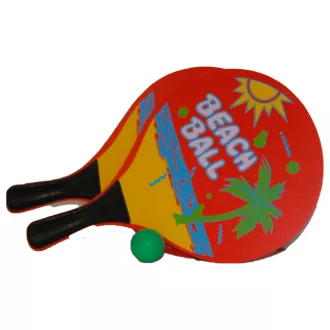   Beach ball ütők, 2 színben, 24x37 cm, hálós csomagolásban.
