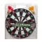Darts klt., 37 cm átm., 6 db fém nyíl, 42x45 cm shell