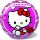 Hello Kitty labda, 23 cm-es, szórakoztató és biztonságos játék.