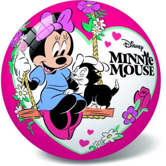Labda, jogdíjas, Disney, Minnie egér, virágos, 23 cm