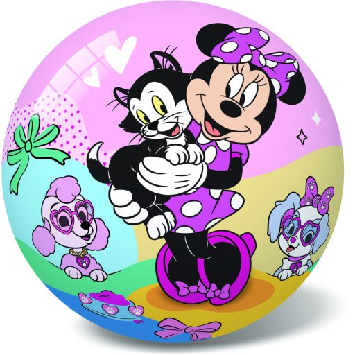 Labda, jogdíjas, Disney, Minnie egér, kisállatok, 14 cm