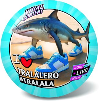 Labda, Brainrot, nem jog, 4 féle, 23 cm