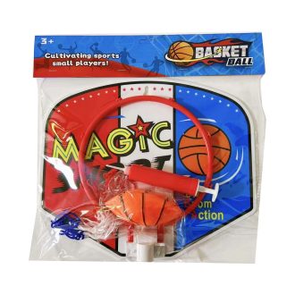   Kültéri kosárpalánk készlet labdával és pumpával gyerekeknek.