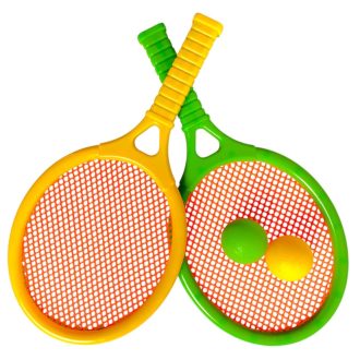 Ütő klt., hálós, 2 ütő, 2 labda, 17x34 cm hálós