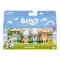 Bluey figura, 4 db,  családi utazás, 6-8 cm, 23x17 cm dob.
