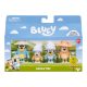 Bluey figura, 4 db,  családi utazás, 6-8 cm, 23x17 cm dob.