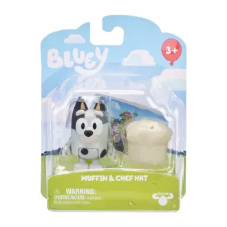   Bluey figura, 1-es csomag, 6 féle, 14x16 cm lapon, 24 db/disp.