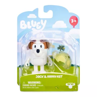   Bluey figura, 1-es csomag, 6 féle, 14x16 cm lapon, 24 db/disp.