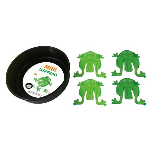 Béka ugratós, ügyességi, társasjáték, 14x19 cm lapon