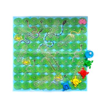   Kígyók és létrák, társasjáték, utazós, 17x24 cm lapon