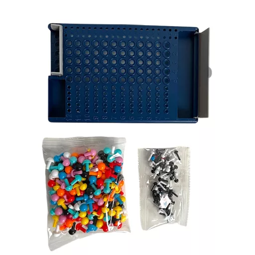 Kódmegfejtős, logikai társasjáték, "mesterlogika", 20x15 cm dob.