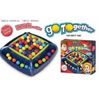   Golyós színválogató logikai társasjáték, 22x22 cm, dobókockás