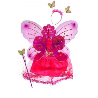   Tündérszárny és tüllszoknya szett, 3 színben, 40x40 cm.