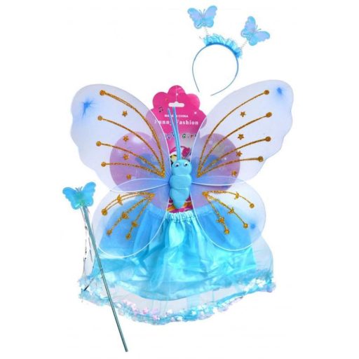 Tündérszárny és tüllszoknya szett, 3 színben, 40x40 cm.